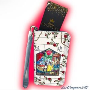 Loungefly Disney Beauty And The Beast Stained Glass Wallet
